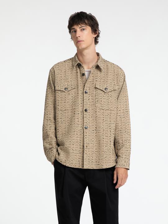 Actual product image Selected Homme Boxy fit bouclé overshirt (L)