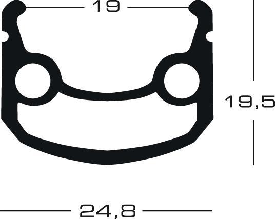 Immagine prodotto Exal SP19 (19-622) 700C anodizzato argento, 36 fori (28")