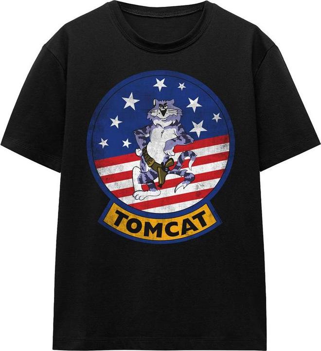 Actual product image Top Gun Unisex Adult Tomcat Logo T-Shirt (M)