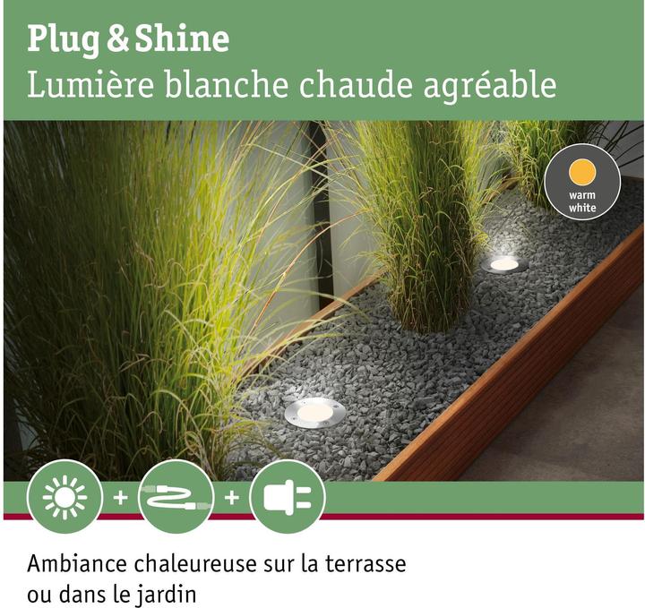 Produktbild Paulmann Outdoor Plug & Shine Bodeneinbauleuchte Floor (450 lm, IP65)