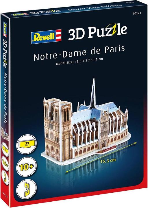 Actual product image Revell 3D Puzzle Notre-Dame de Paris (39 pieces)