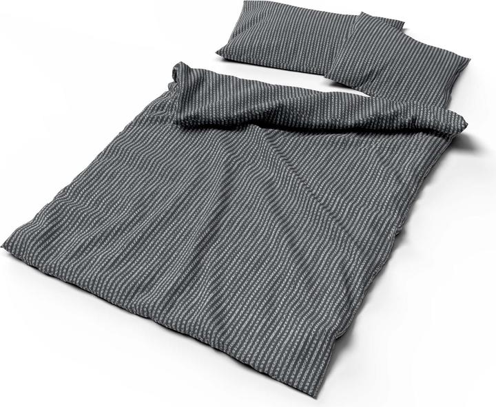 Actual product image Lotus Bettwaren Bed linen bamboo line anthracite (Duvet cover, 160 x 210 cm)