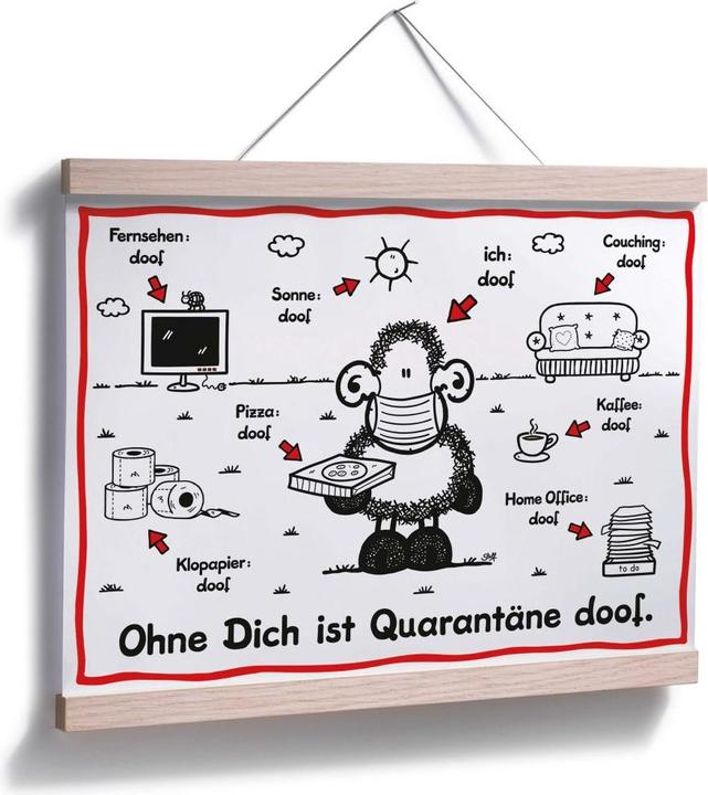 Produktbild Sheepworld Quarantäne doof (30 x 24 cm)