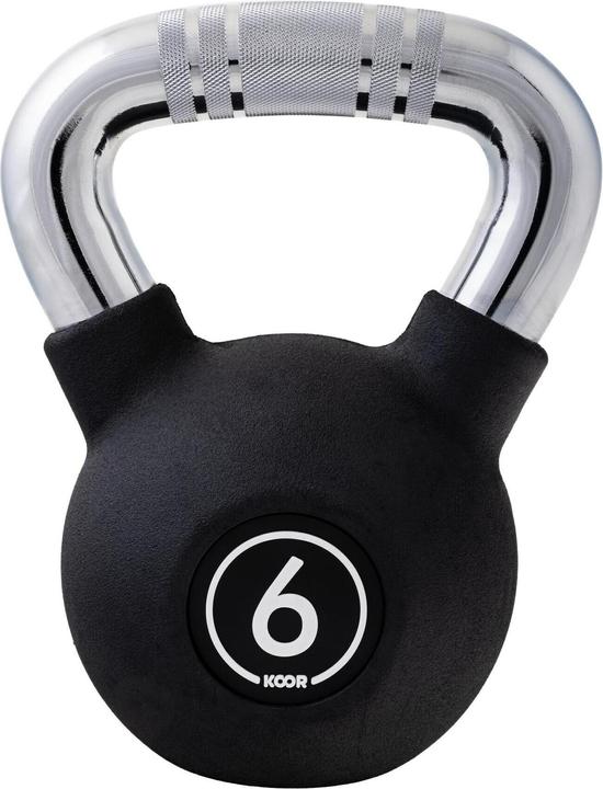 Koor Kettlebell 6 kg, Schwarz (1 x 6 kg)