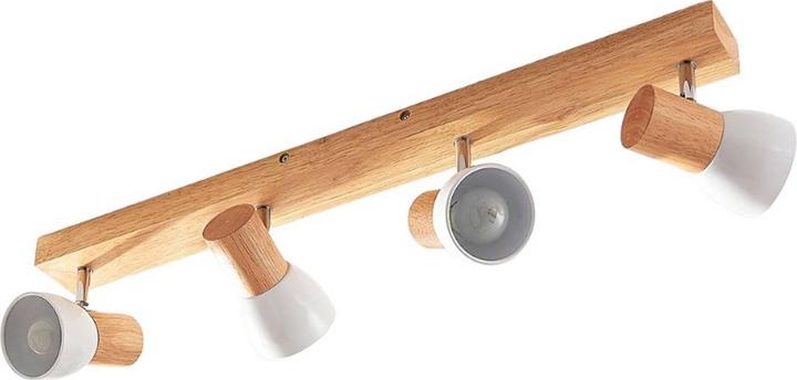 Produktbild Lindby Holz-Deckenlampe Thorin, vierflammig (E14)