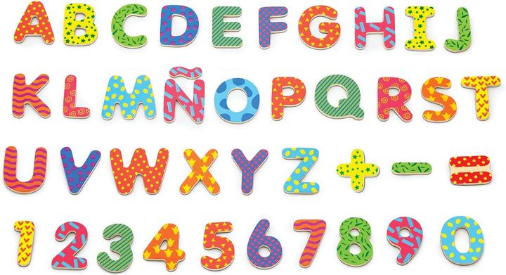 Actual product image Viga Toys Magnetic letters (77 x)