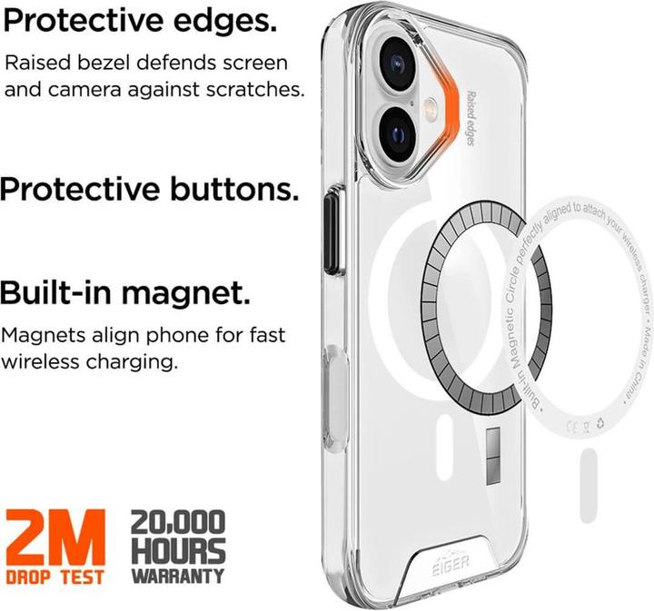 Actual product image Eiger Glacier MagSafe Case (Apple iPhone 16 Plus)