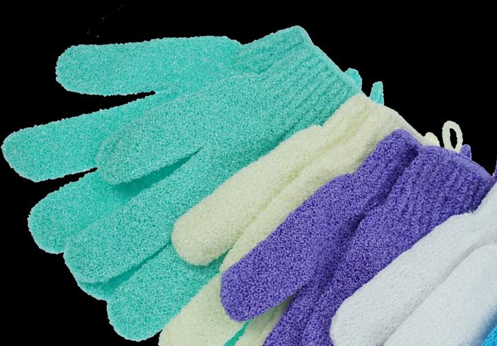 Image du produit Gant de massage (paire) - nylon, couleurs assorties, s'adapte à toutes les tailles