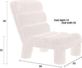 Actual product image Dutchbone Fern Lounge Chair Black