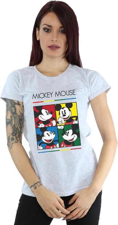 Immagine prodotto Disney Mickey Mouse Square Colour Maglietta Donna (XXL)