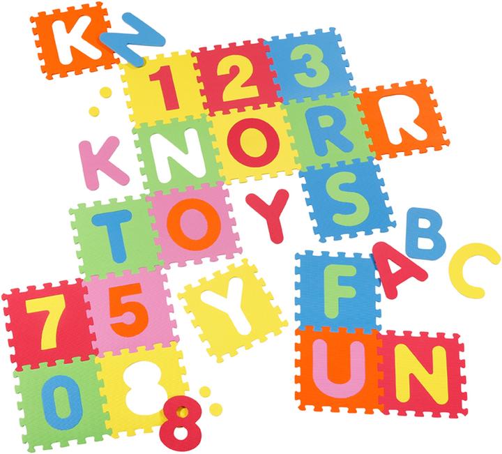 Produktbild Knorrtoys Puzzlematte - "Alphabet + Zahlen" /36-tlg./30cm (30 x 30 cm)