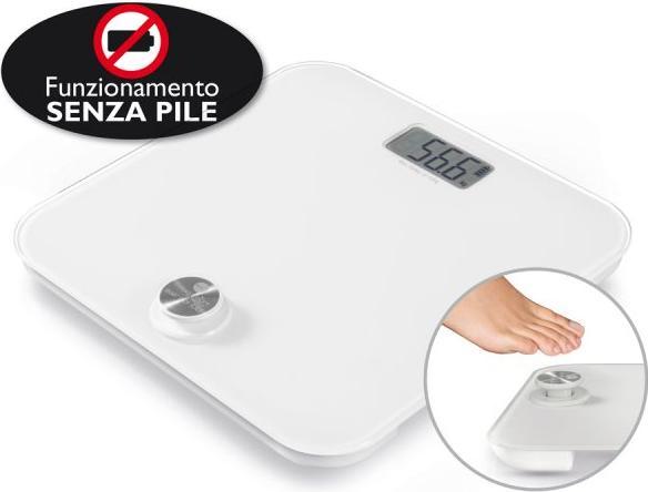 Actual product image Macom Smart Body Scale Electronic personal scale with battery-free operation Square Bi (180 kg)