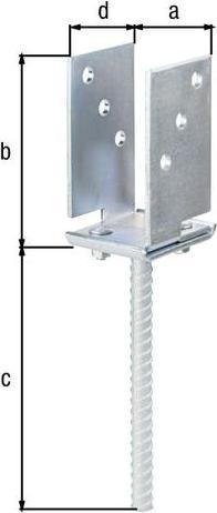 Produktbild Simpson Sst Pfostenträger verstellbar (1 Stk.)