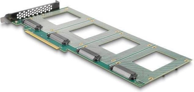 Produktbild Delock PCI Express 4.0 x16 Karte zu 4 x intern U.2 NVMe SFF-8639 - Bifurcation (LxB: 288 x 122 mm)