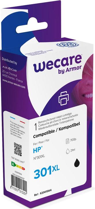 Immagine prodotto Wecare Inchiostro 301XL ricostruito nero CH563EE per HP DeskJet 2050 21ml (FC)
