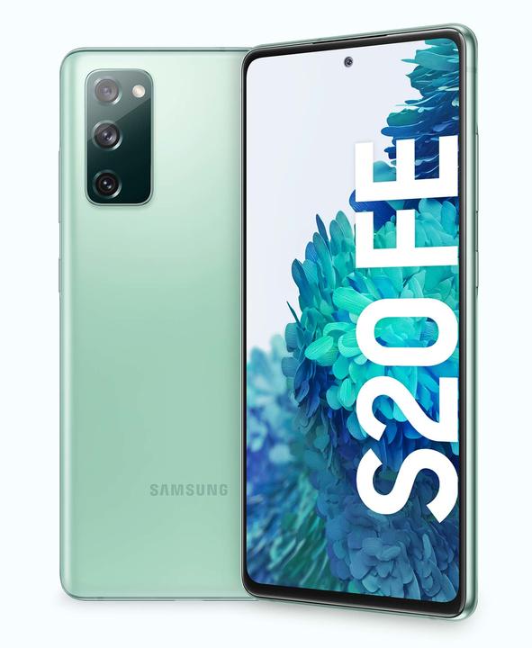 Produktbild Samsung Galaxy S20 FE EU (128 GB, Cloud Green, 6.50", Dual SIM, 32 Mpx, 4G)