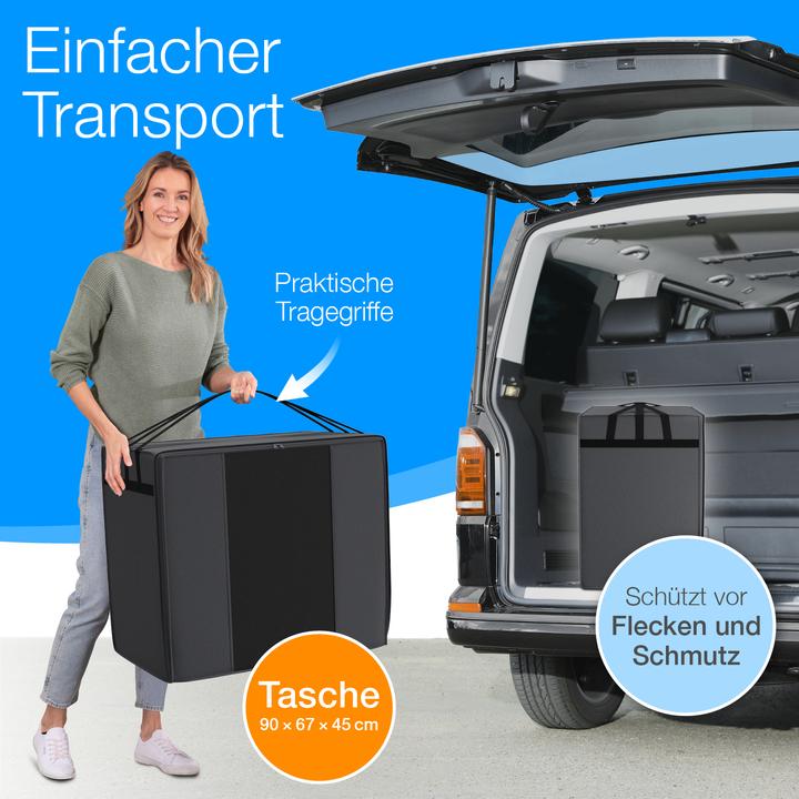 Immagine prodotto Bestschlaf Materasso pieghevole con copertura e borsa per il trasporto (90 x 200 cm, Nucleo di schiuma)
