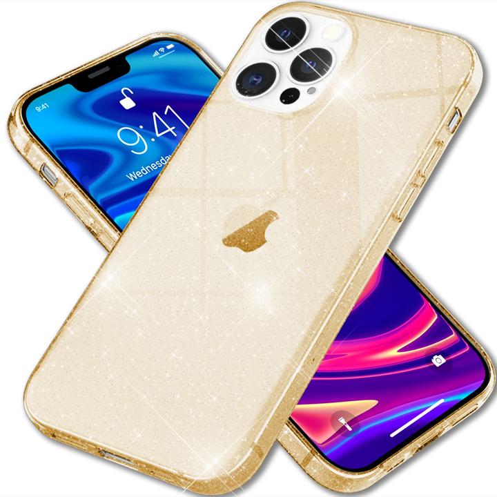 Produktbild Nalia Klare Glitzer Silikon Hülle (Apple iPhone 13 Pro)