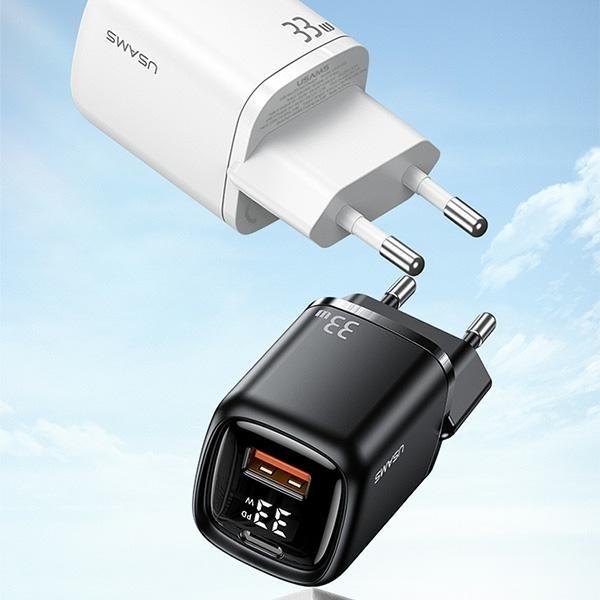 Image du produit Usams Chargeur rapide 33W QC + PD à affichage numérique (33 W)