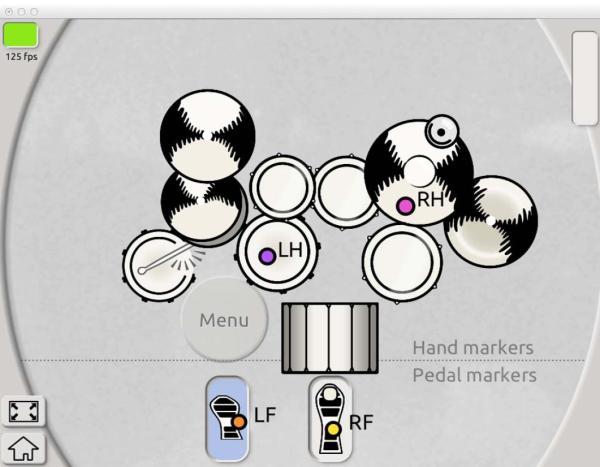 Actual product image Aerodrums Air Drumming E-Drum with Sticks 5BB Black (E-drum)