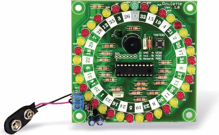 Actual product image Pollin Electronic Roulette kit