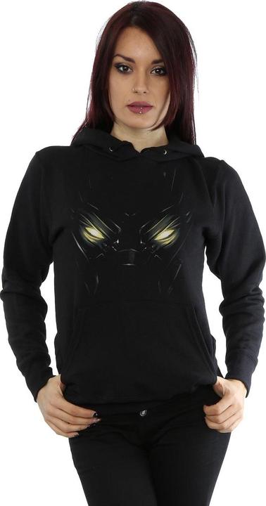 Actual product image Womens/Ladies Black Panther Eyes Hoodie (M)
