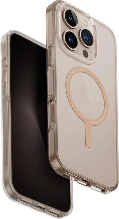 Produktbild Uniq Clario Magclick Charging Case for iPhone 16 Pro - Transparent Gold (Apple iPhone 16 Pro)
