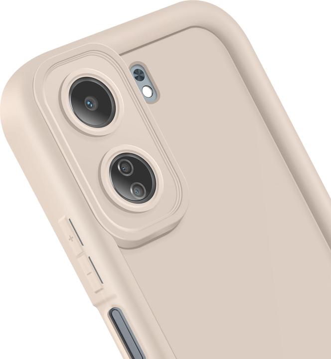 Actual product image OEM Rim TPU case for Xiaomi Redmi 13C 4G beige (Xiaomi Poco C65, Xiaomi Redmi 13C)