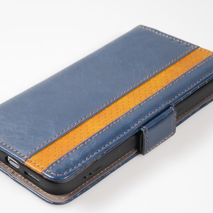 Produktbild PhoneLook Leder Tasche Flip Wallet mit Akzentstreifen & Kartenhalter (Apple iPhone 13 Pro Max)