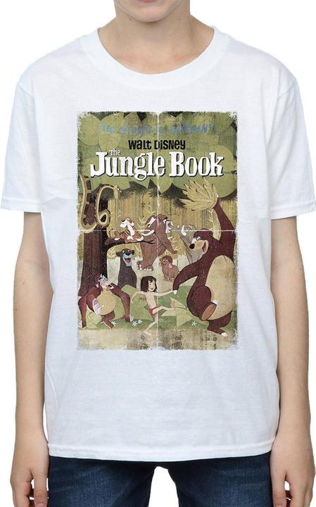 Immagine prodotto Disney The Jungle Book Retro Poster Maglietta Ragazzi (140, 146)