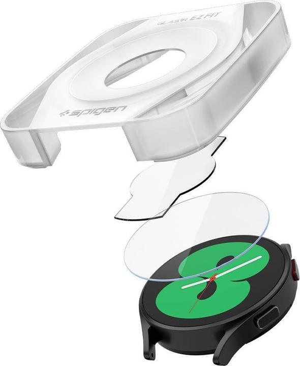 Actual product image Spigen Glas.TR Sam Galaxy Watch 4/5 40mm Classic 2-Pack "EZ FIT" AGL05340 szkło hartowane