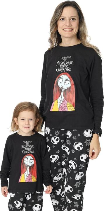 Actual product image Dick Smith Womens/Ladies Jack Skellington Long Pyjama Set (S)