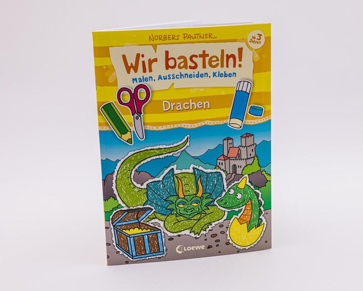 Produktbild Wir basteln! - Malen, Ausschneiden, Kleben - Drachen (Deutsch, Loewe Kreativ, Norbert Pautner, 2022)