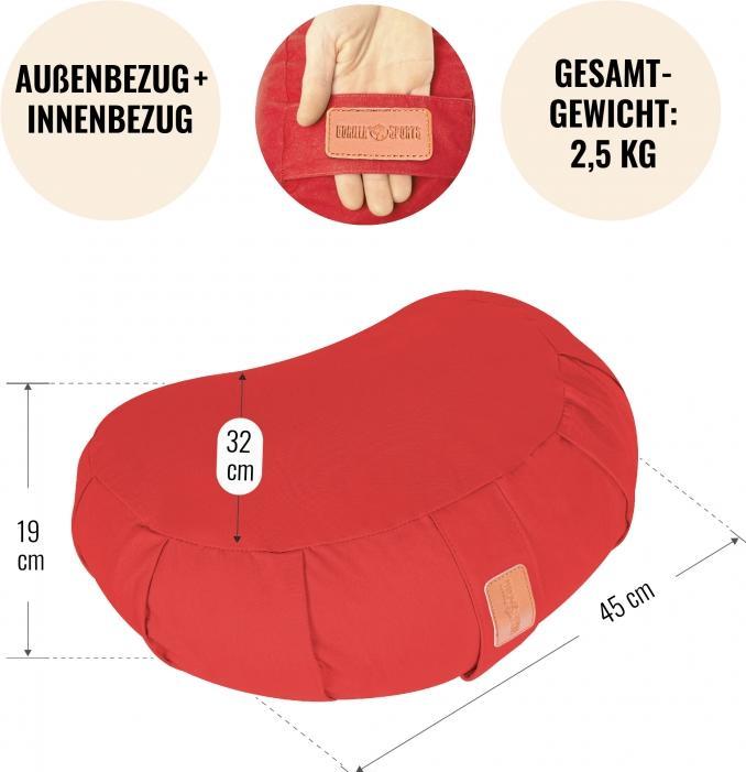 Image du produit Gorilla Sports Oreiller en forme de croissant pour le yoga