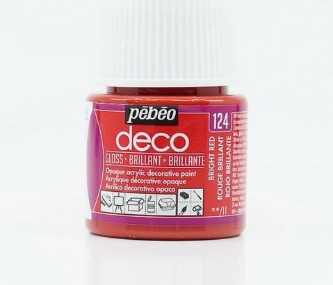 Actual product image Pebeo Deco Glossy acrylic paint (Glossy red, 45 ml)