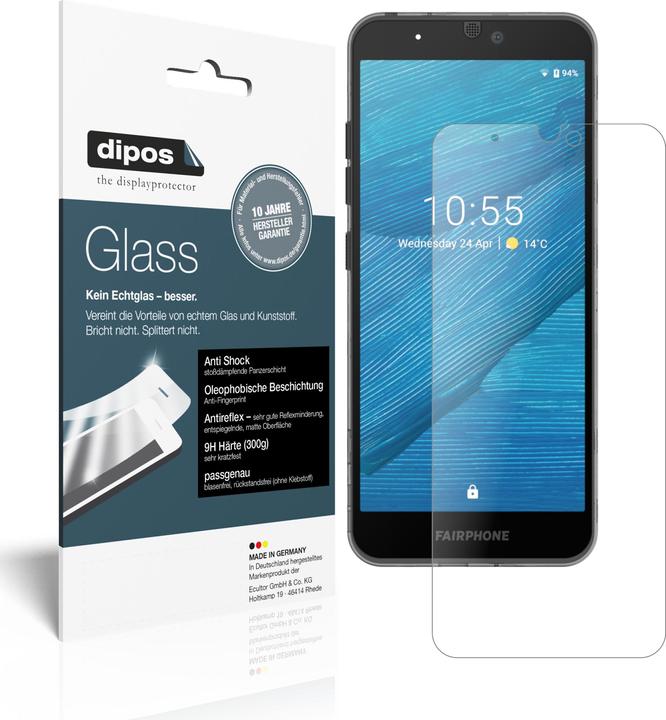 Actual product image Dipos Screen Protector Anti-Shock (1 Piece, Fairphone 3, Fairphone 3+)