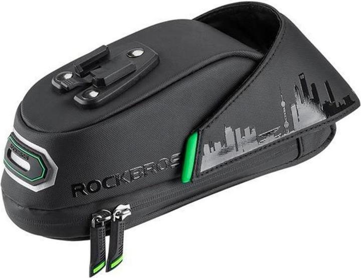 Image du produit Rockbros C27-1 Sacoche de vélo sous la selle - noir (1.50 l, Sacoche de cadre)