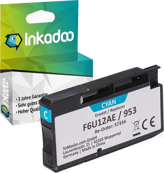 Actual product image Inkadoo Compatible ink for HP OfficeJet Pro 7720 (C)