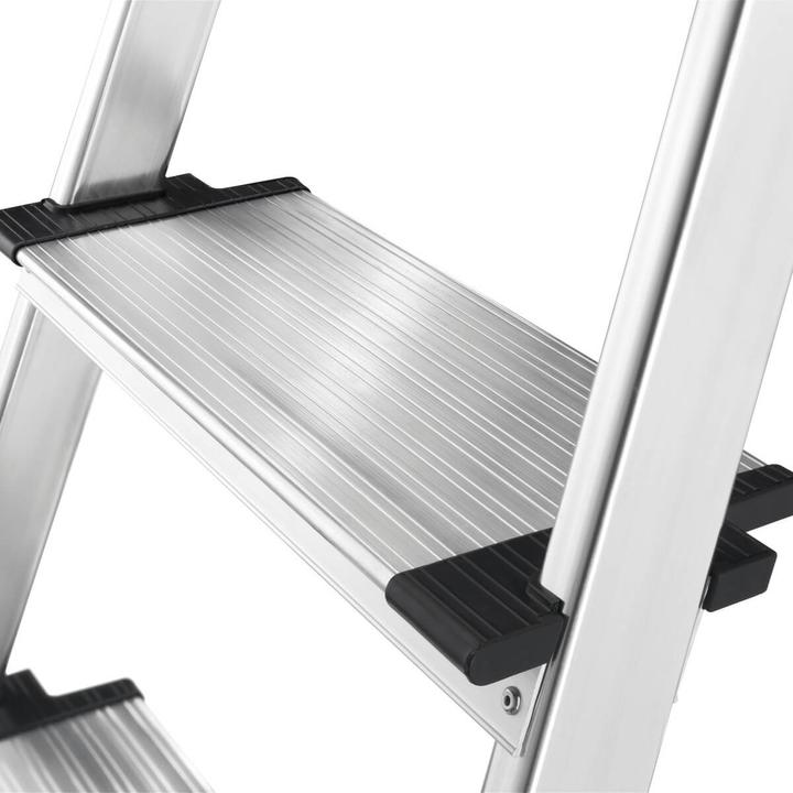 Produktbild Hailo L80 ComfortLine, Alu-Sicherheits-Stehleiter, 7 Stufen (Trittleiter, 140 cm)