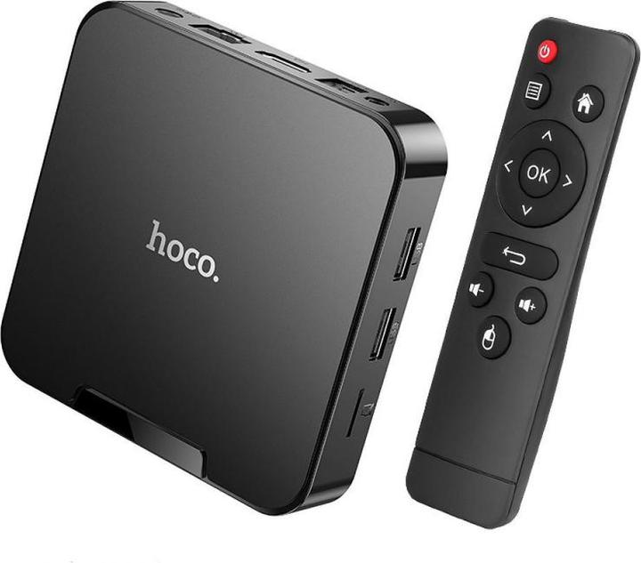 Produktbild Hoco Headphone with microphone TV box WiFi HD DQ08 black (16 GB, Android 10)