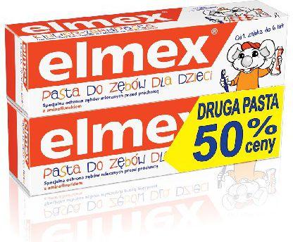 Elmex Toothpaste for Children from 1st Tooth to 6th Birthday 2x50ml (100 ml)