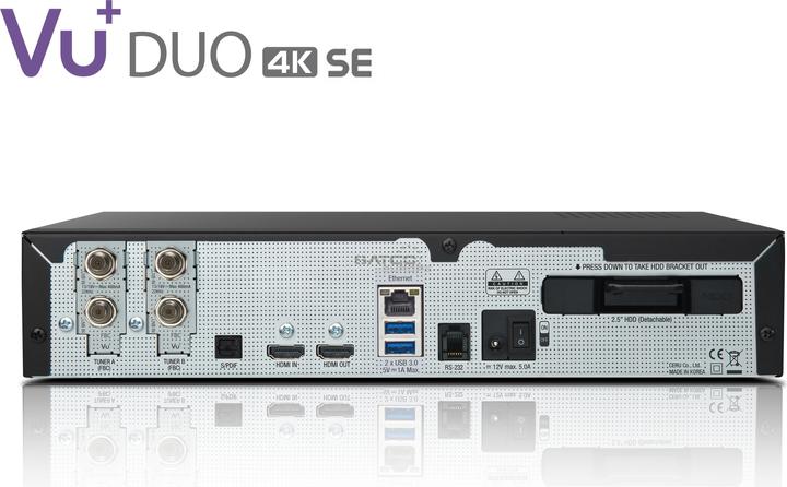 Immagine prodotto Vu+ Duo 4K SE (4 GB, 4x DVB-S2 (2x Twin), Albero CI)