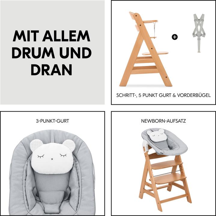 Actual product image Hauck Alpha Newborn Set Pre Nature (Highchair)