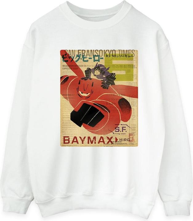 Produktbild Disney Big Hero 6 Baymax Flying Baymax Newspaper Sweatshirt (S)