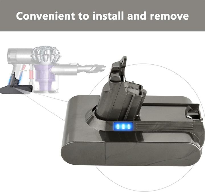 Immagine prodotto Kunlun Batteria sostitutiva V6 4000mAh per aspirapolvere Dyson