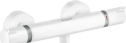 Actual product image hansgrohe Ecostat Comfort exposed shower thermostat (matt white)