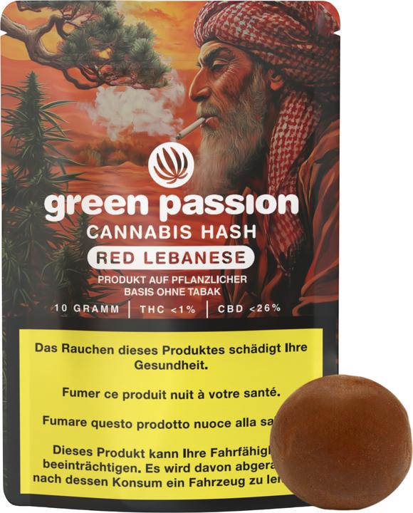 Produktbild Green Passion CBD Hash Red Lebanese (5 g, Indoor)