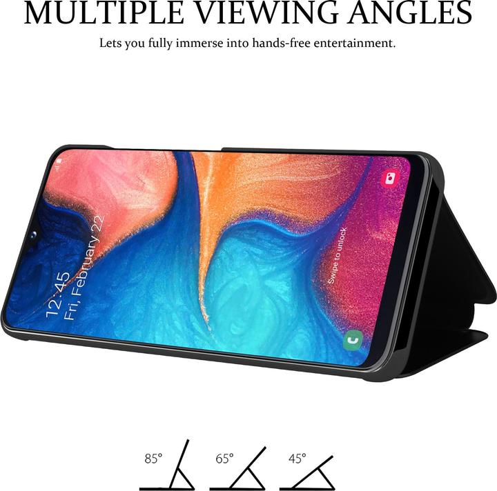 Actual product image Cadorabo Book Smart View Mirror Cover (Samsung Galaxy A20e)