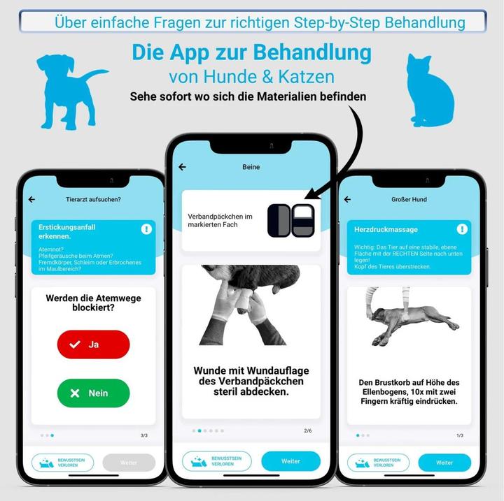 Produktbild PocDoc Erste-Hilfe-Set (Hund, Katze)
