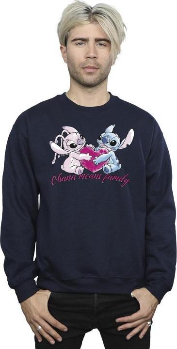 Produktbild Disney Lilo And Stitch Ohana Heart With Angel Sweatshirt (S)